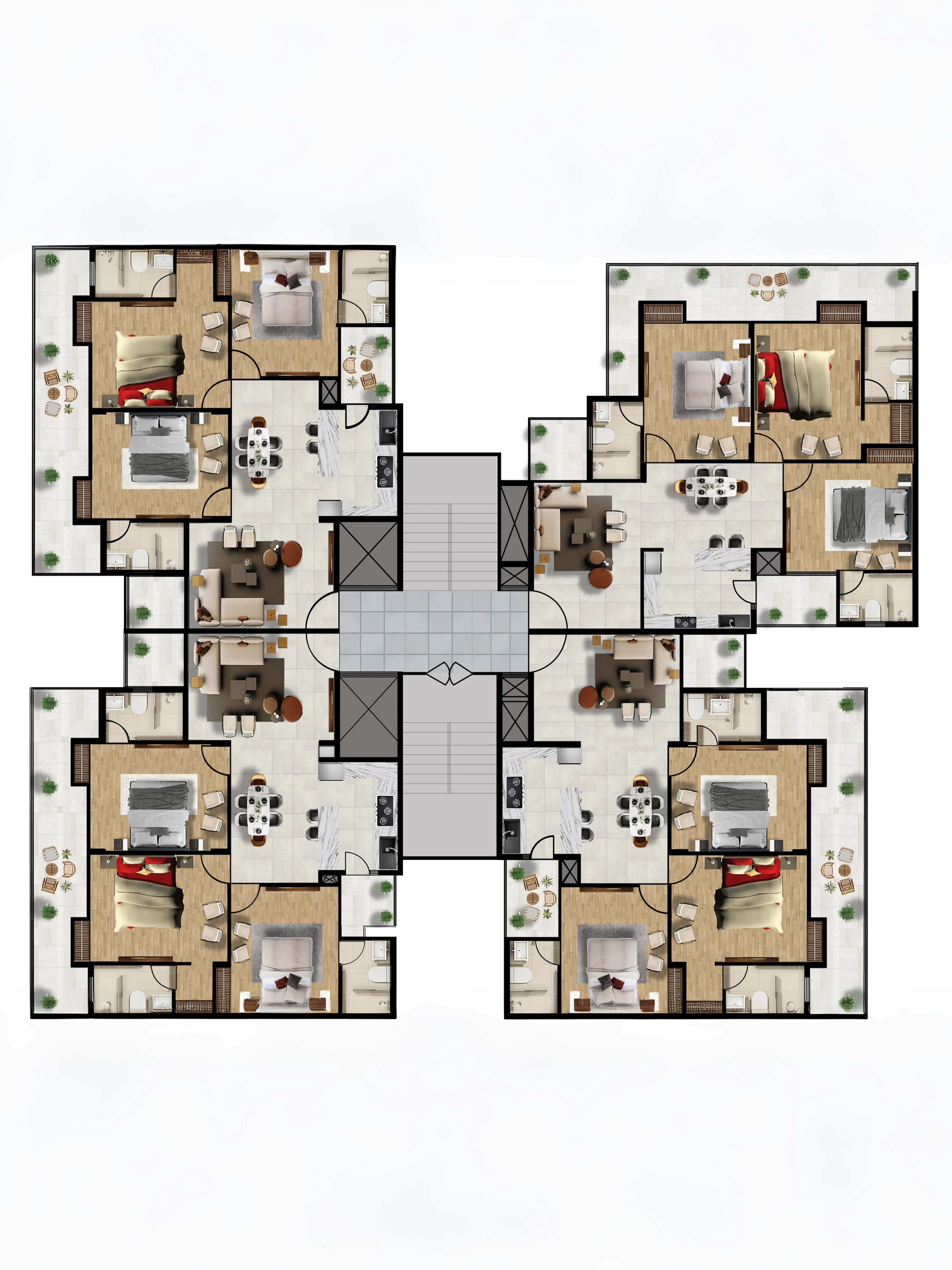 3 BHK Floor Plan